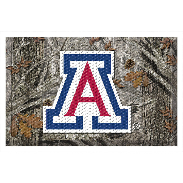 19" x 30" University of Arizona Rectangle Camo Scraper Mat - "A" Primary Logo