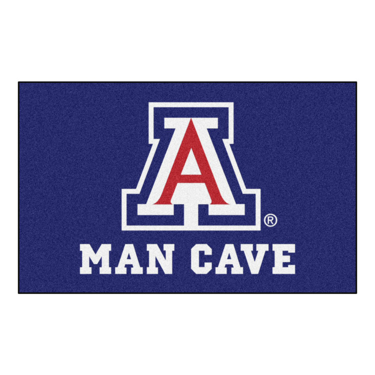 59.5" x 94.5" University of Arizona Man Cave Blue Rectangle Ulti Mat