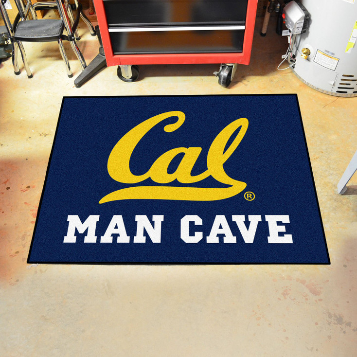 33.75" x 42.5" University of California - Berkeley Man Cave All-Star Blue Rectangle Mat