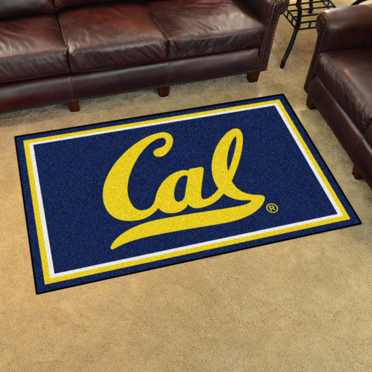 4' x 6' University of California - Berkeley Blue Rectangle Rug