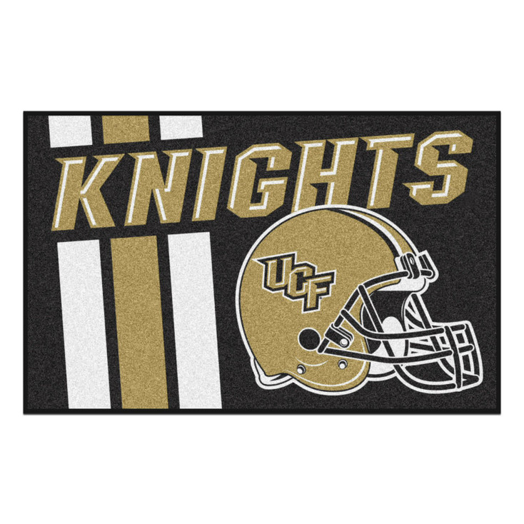 19" x 30" University of Central Florida Uniform Black Rectangle Starter Mat