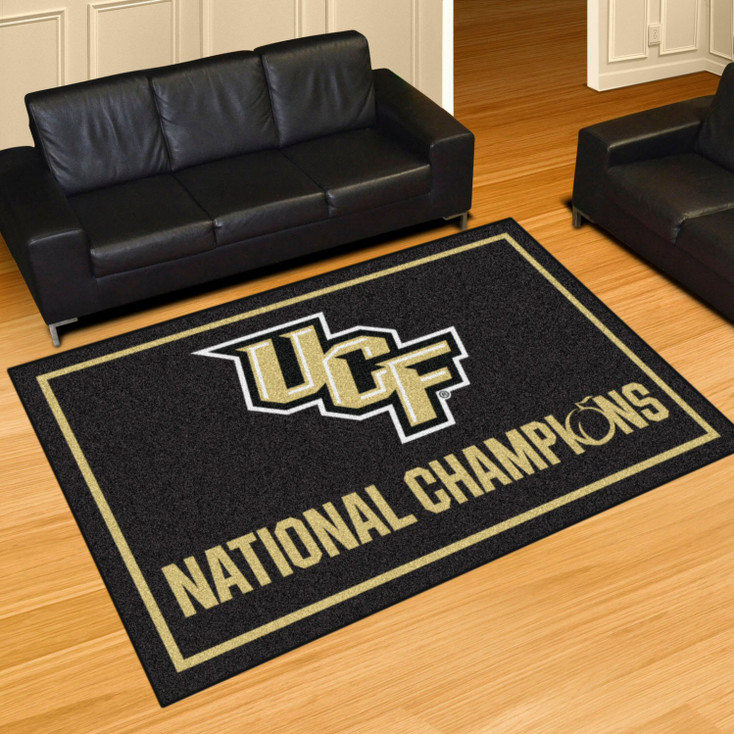 5' x 8' University of Central Florida Black Rectangle Rug