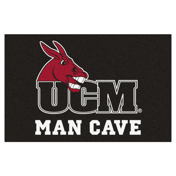 19" x 30" University of Central Missouri Man Cave Starter Black Rectangle Mat