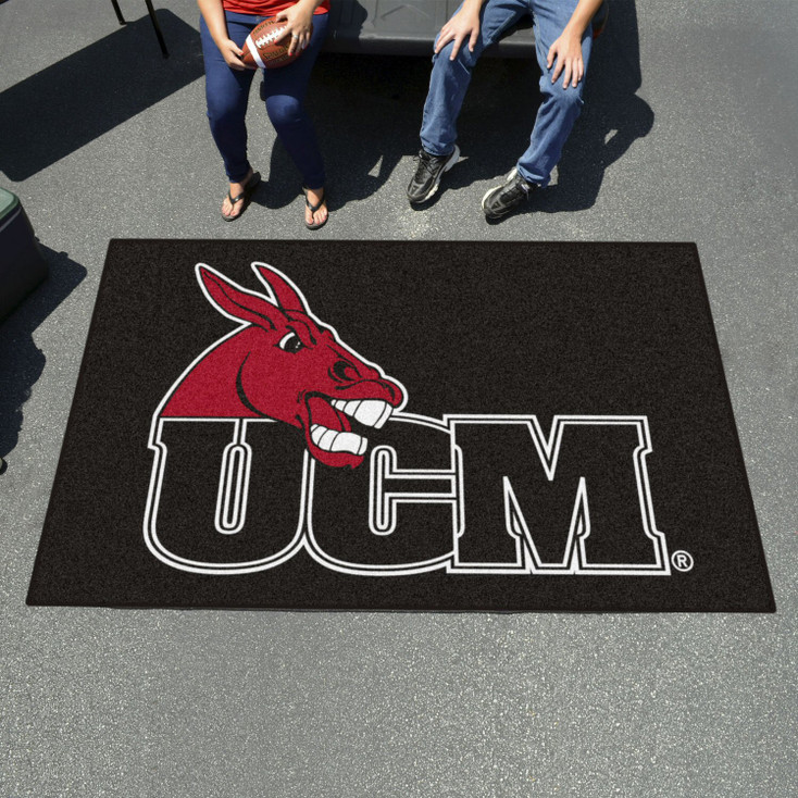 59.5" x 94.5" University of Central Missouri Black Rectangle Ulti Mat