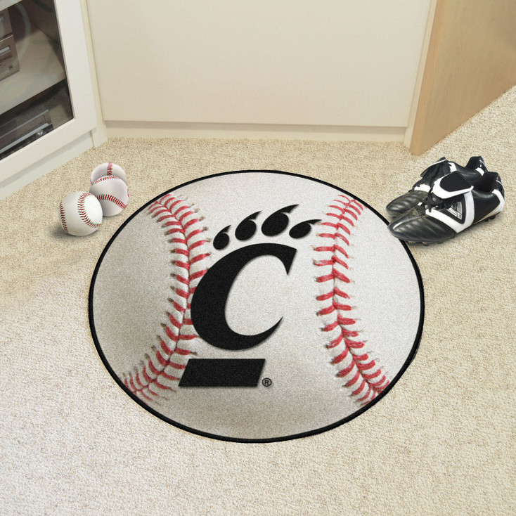 27" University of Cincinnati Baseball Style Round Mat