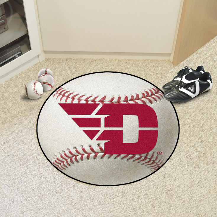 27" University of Dayton Baseball Style Round Mat