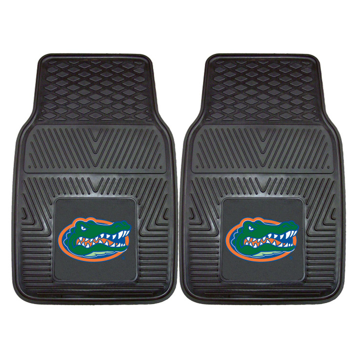 University of Florida Heavy Duty Vinyl Front Black Car Mat, Set of 2