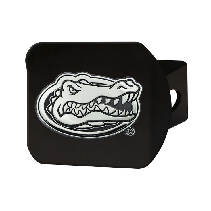 University of Florida Hitch Cover - Chrome on Black