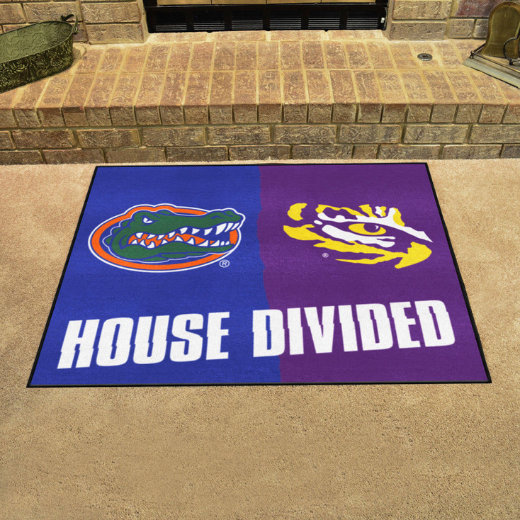 33.75" x 42.5" Florida / LSU House Divided Rectangle Mat