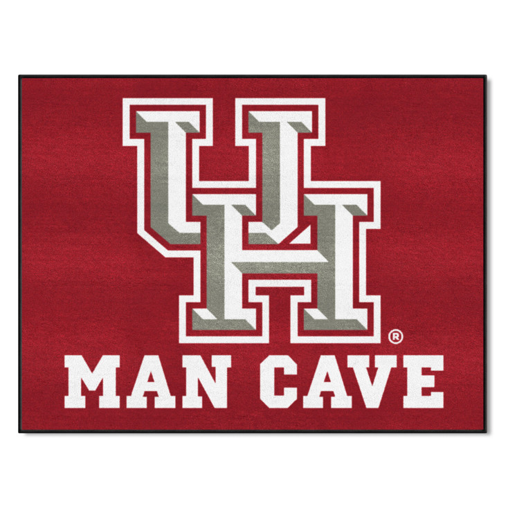 33.75" x 42.5" University of Houston Man Cave All-Star Red Rectangle Mat