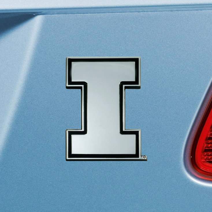 University of Illinois Chrome Emblem, Set of 2
