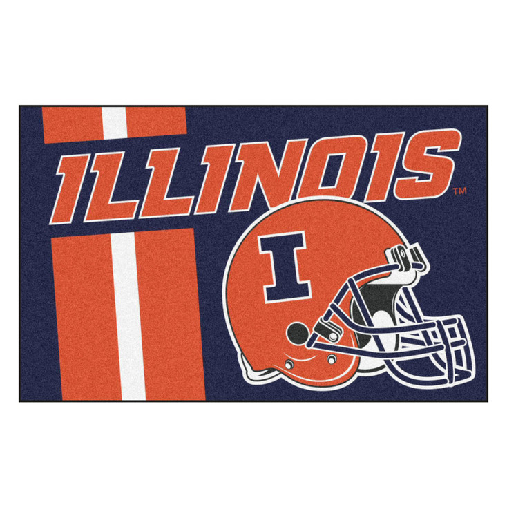 19" x 30" University of Illinois Uniform Blue Rectangle Starter Mat