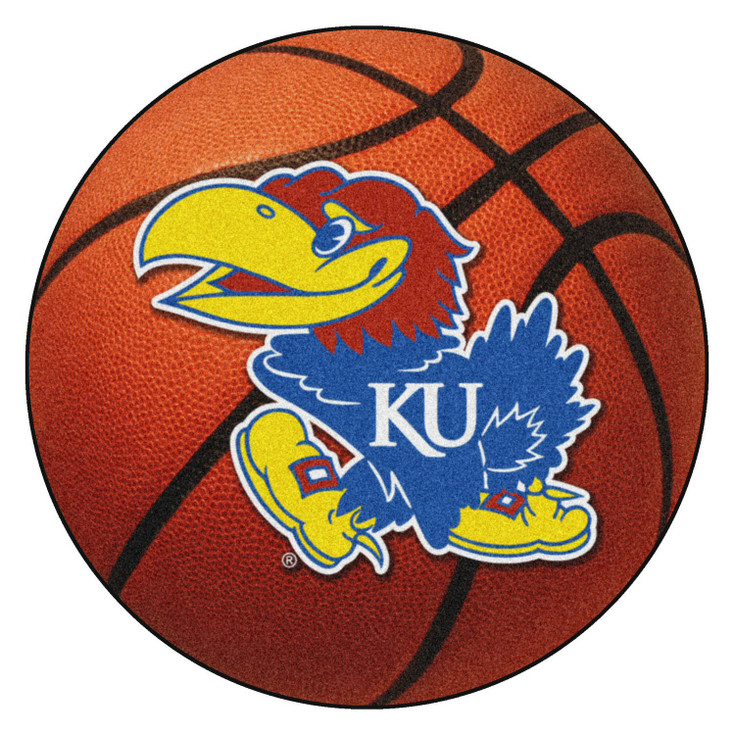 27" University of Kansas Basketball Style Round Mat