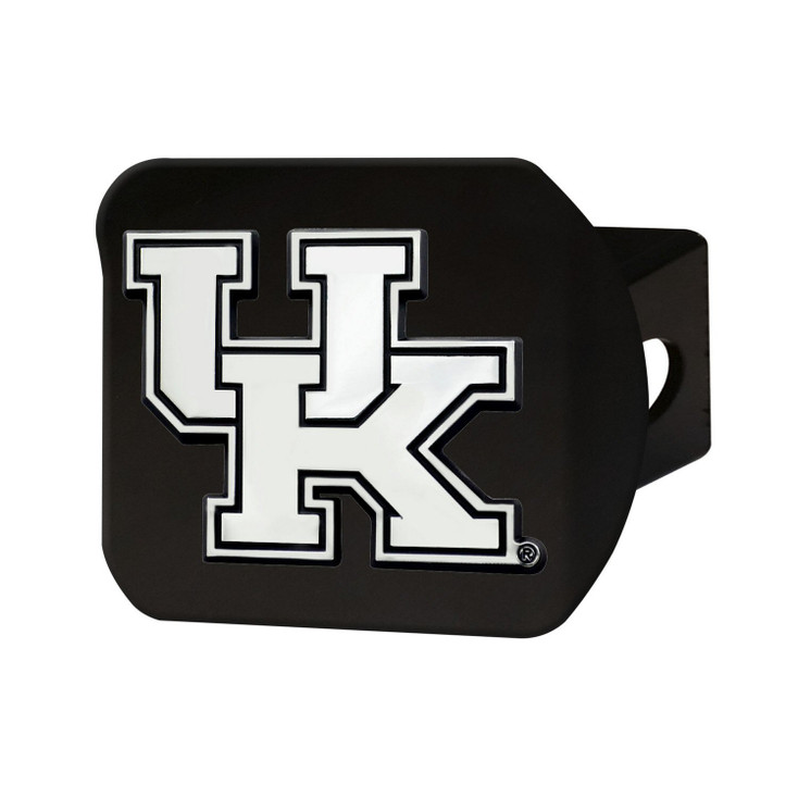 University of Kentucky Hitch Cover - Chrome on Black