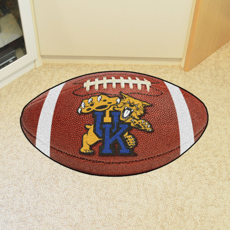 20.5" x 32.5" University of Kentucky Wildcats Football Shape Mat
