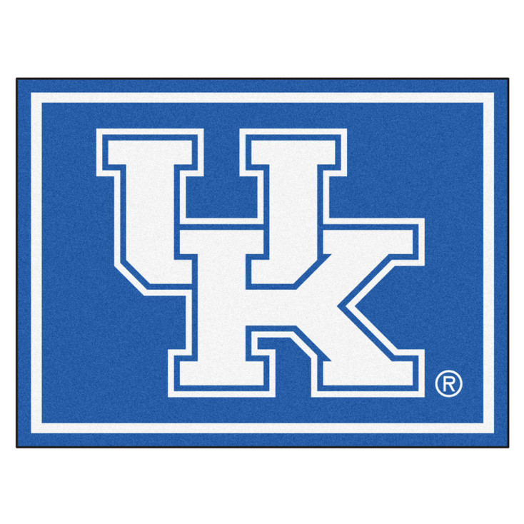 8' x 10' University of Kentucky UK Logo Blue Rectangle Rug