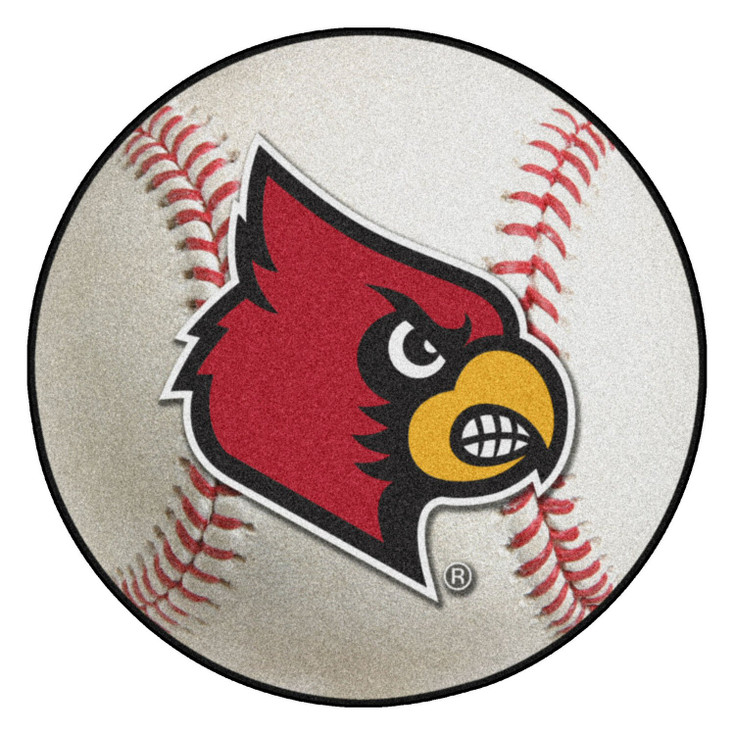 27" University of Louisville Baseball Style Round Mat