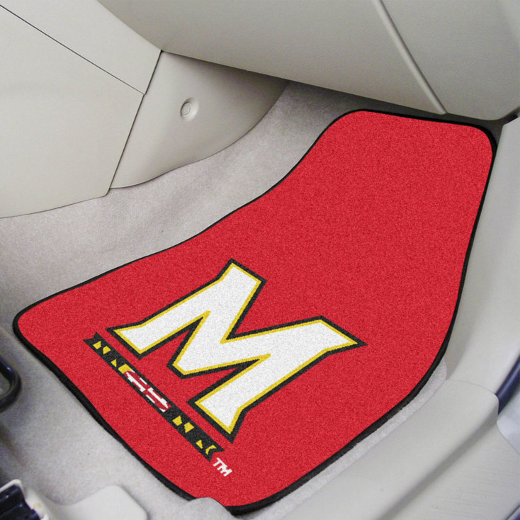 University of Maryland Red Carpet Car Mat, Set of 2