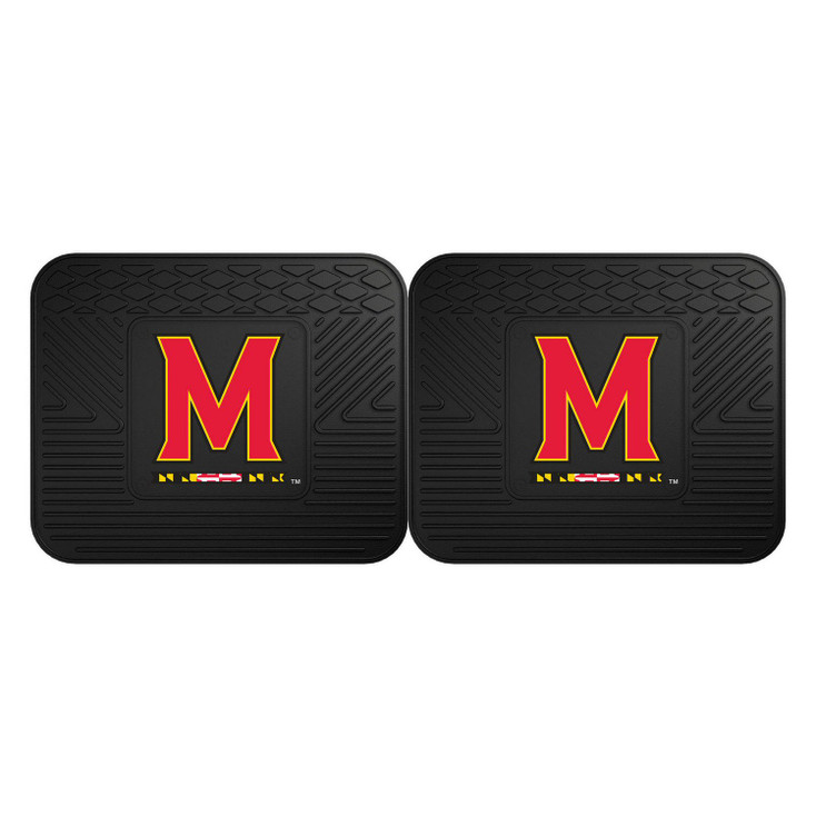 University of Maryland Heavy Duty Vinyl Car Utility Mats, Set of 2