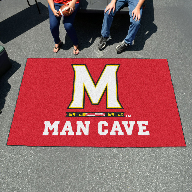 59.5" x 94.5" University of Maryland Man Cave Red Rectangle Ulti Mat
