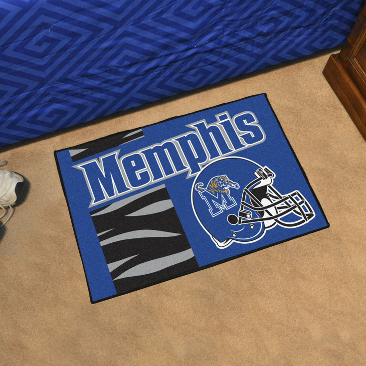 19" x 30" University of Memphis Uniform Blue Rectangle Starter Mat