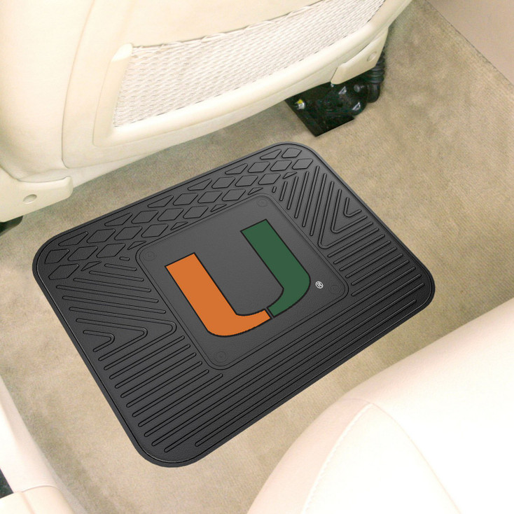 14" x 17" University of Miami Car Utility Mat