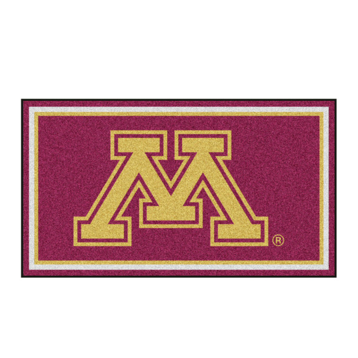 3' x 5' University of Minnesota Maroon Rectangle Rug