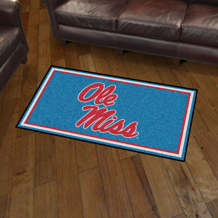 3' x 5' University of Mississippi (Ole Miss) Rectangle Rug