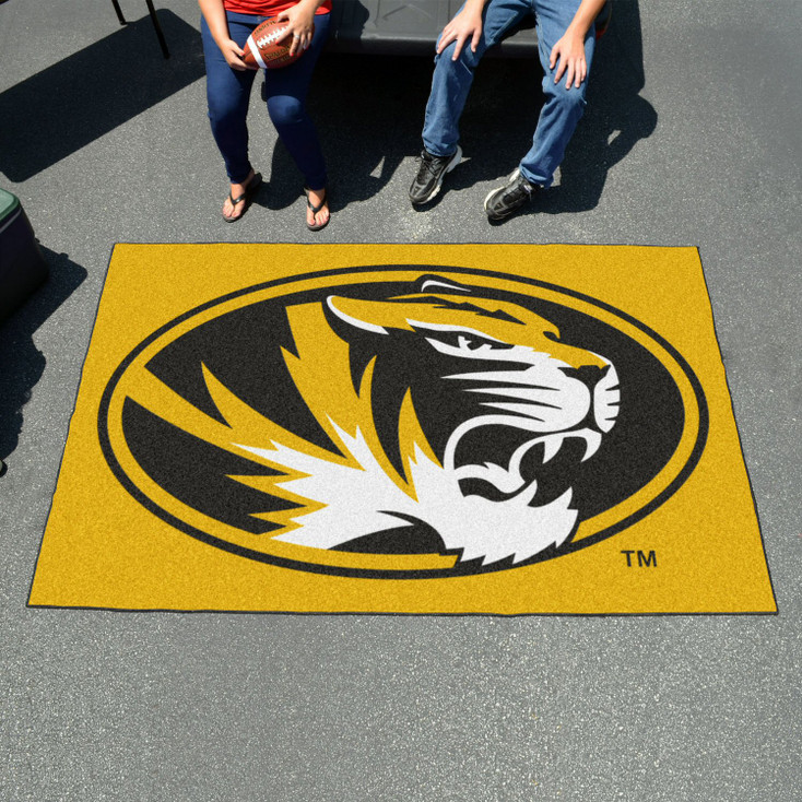 59.5" x 94.5" University of Missouri Yellow Rectangle Ulti Mat