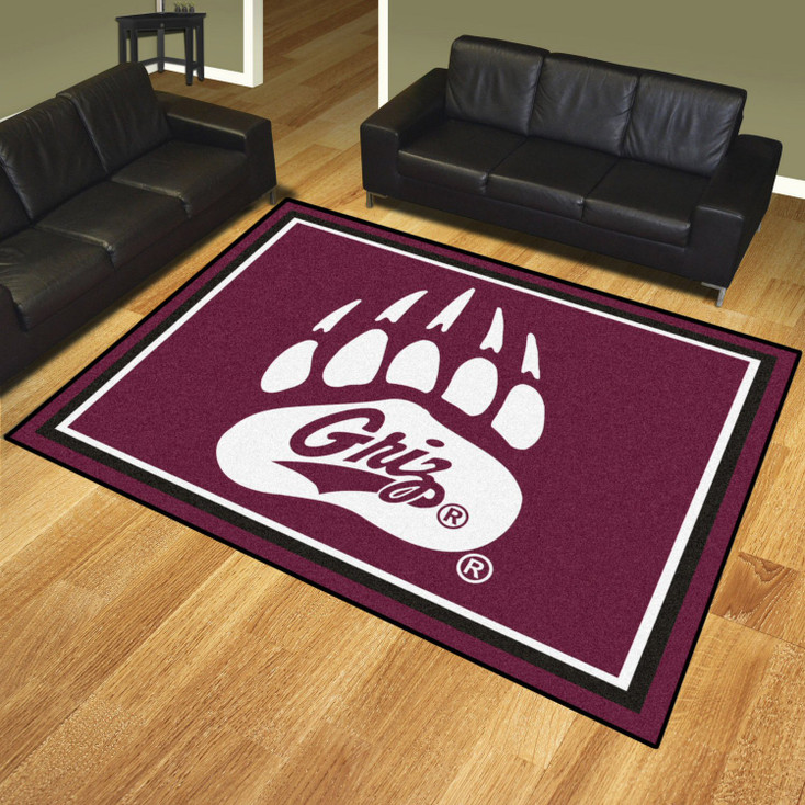 8' x 10' University of Montana Maroon Rectangle Rug