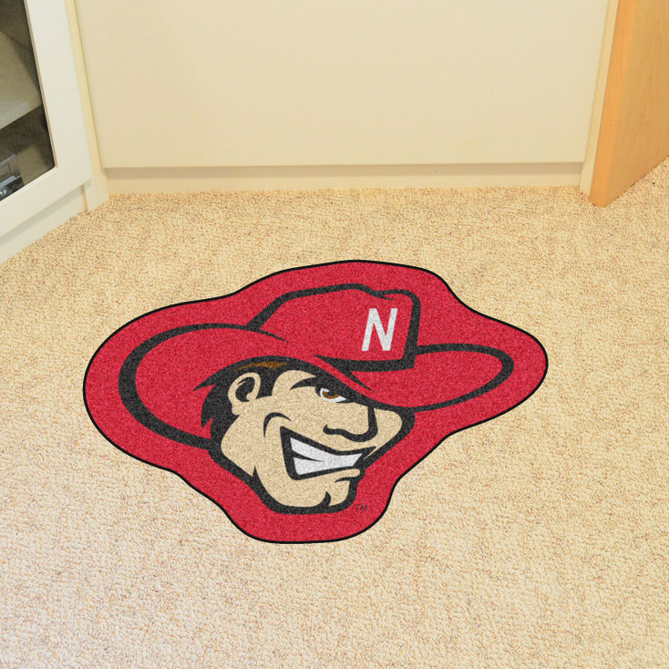 University of Nebraska Mascot Mat - "Herbie Husker" Logo