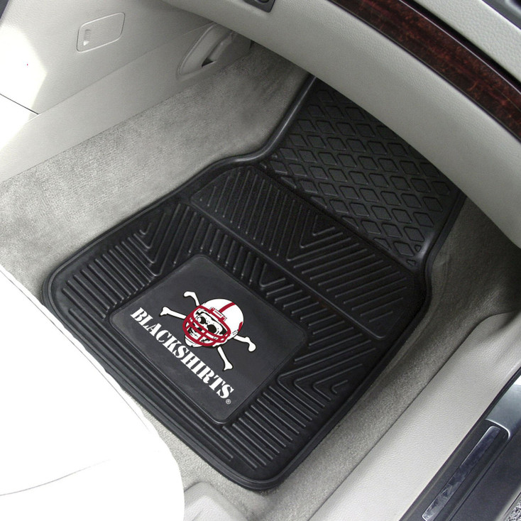 University of Nebraska Heavy Duty Vinyl Front Car Mat, Set of 2