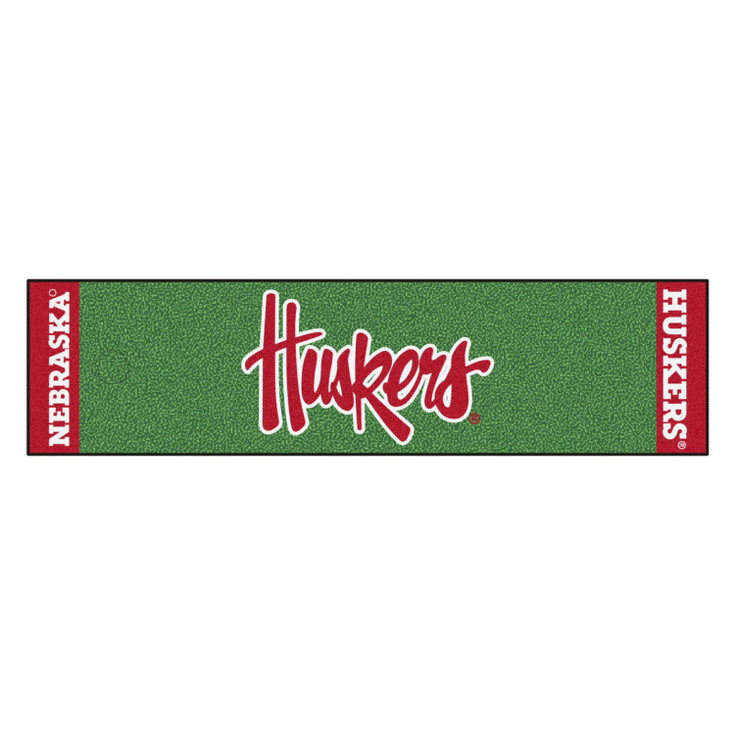 18" x 72" University of Nebraska Huskers Logo Putting Green Runner Mat