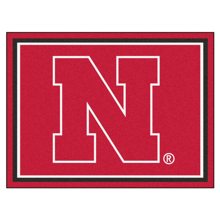 8' x 10' University of Nebraska Red Rectangle Rug