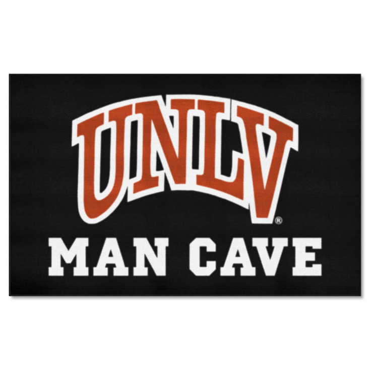 59.5" x 94.5" University of Nevada, Las Vegas (UNLV) Man Cave Black Rectangle Ulti Mat