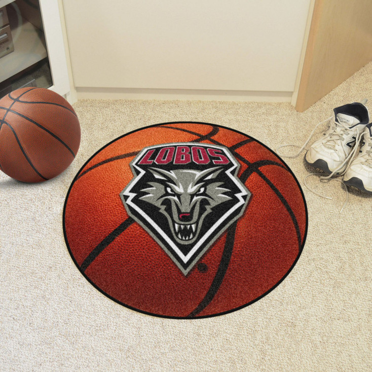 27" University of New Mexico Basketball Style Round Mat