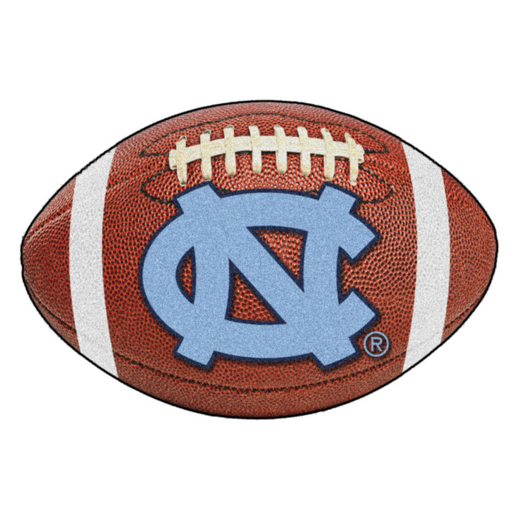 20.5" x 32.5" University of North Carolina Football Shape Mat