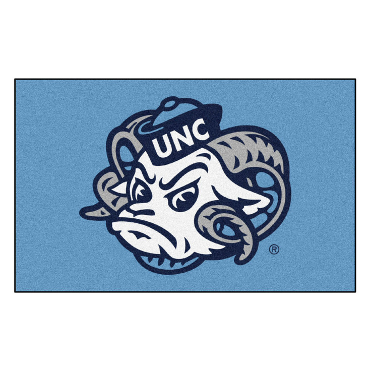 59.5" x 94.5" University of North Carolina Ram Logo Blue Rectangle Ulti Mat