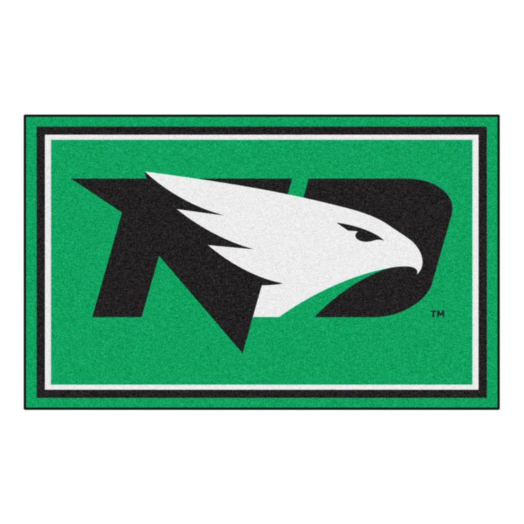 4' x 6' University of North Dakota Green Rectangle Rug