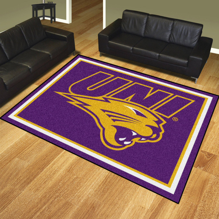 8' x 10' University of Northern Iowa Purple Rectangle Rug