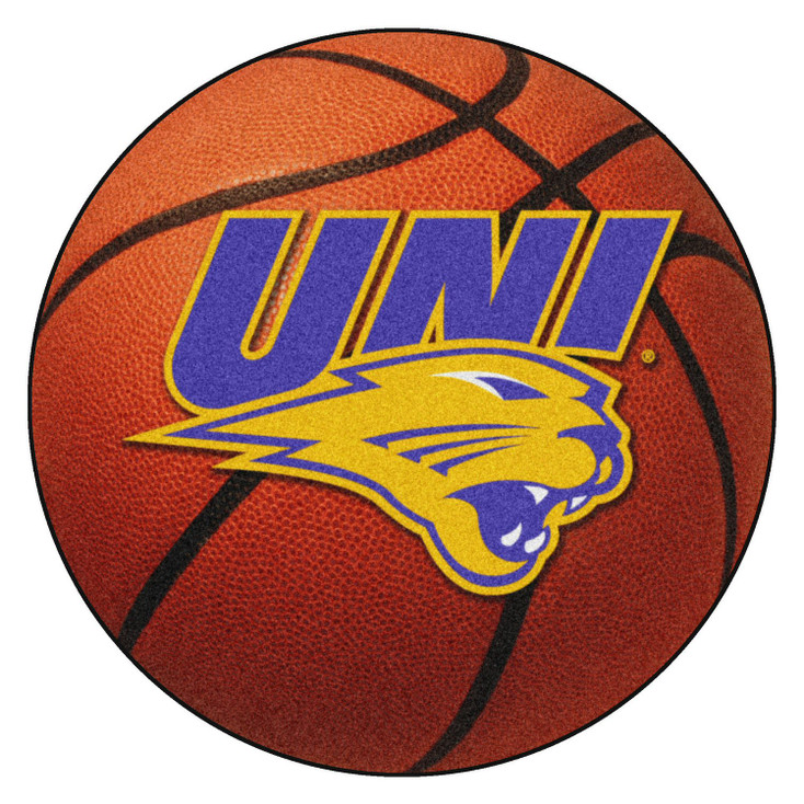 27" University of Northern Iowa Basketball Style Round Mat