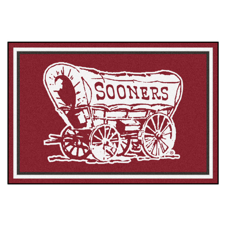 5' x 8' University of Oklahoma Red Rectangle Rug