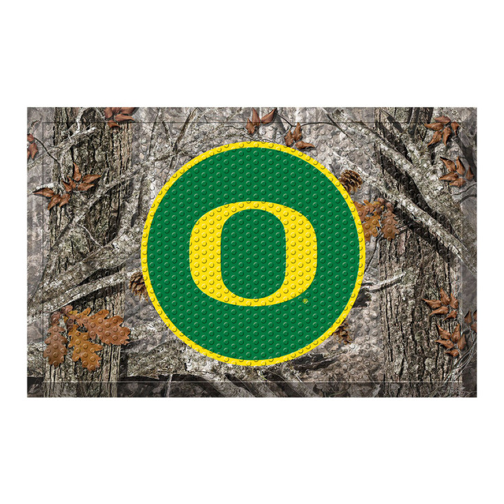 19" x 30" University of Oregon Rectangle Camo Scraper Mat - "O" Logo