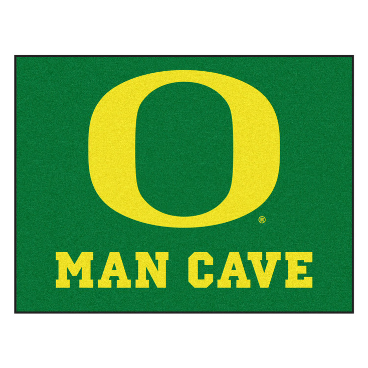 33.75" x 42.5" University of Oregon Man Cave All-Star Green Rectangle Mat