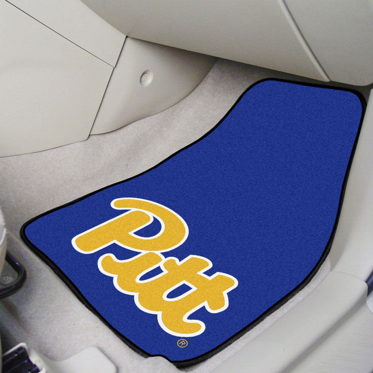 University of Pittsburgh Carpet Car Mat, Set of 2