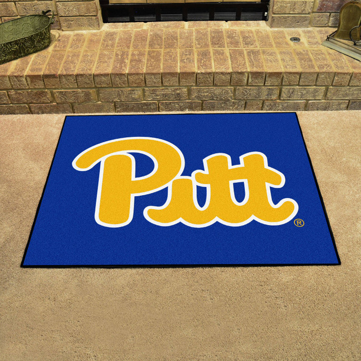 33.75" x 42.5" University of Pittsburgh All Star Navy Blue Rectangle Mat