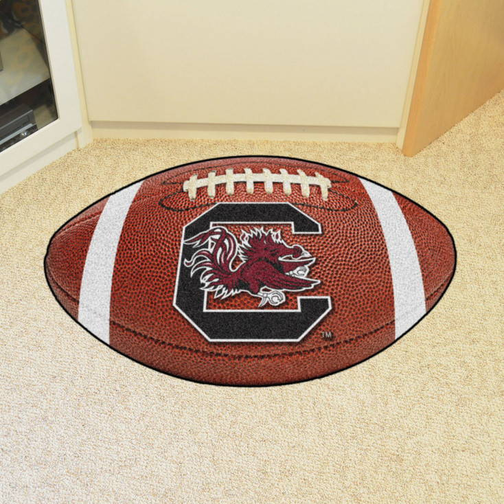 20.5" x 32.5" University of South Carolina Football Shape Mat