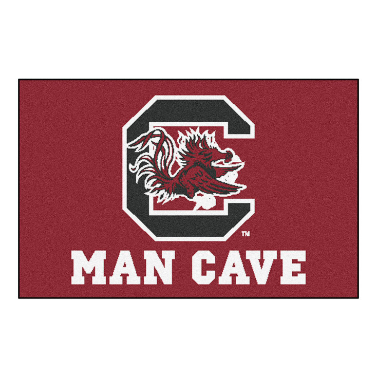 19" x 30" University of South Carolina Man Cave Starter Maroon Rectangle Mat