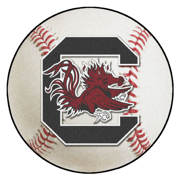 27" University of South Carolina Baseball Style Round Mat