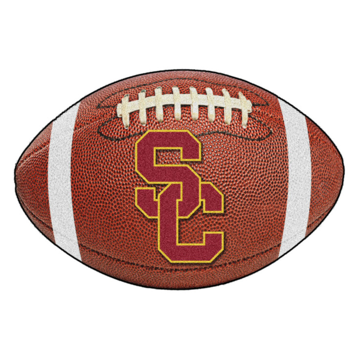 20.5" x 32.5" University of Southern California Football Shape Mat